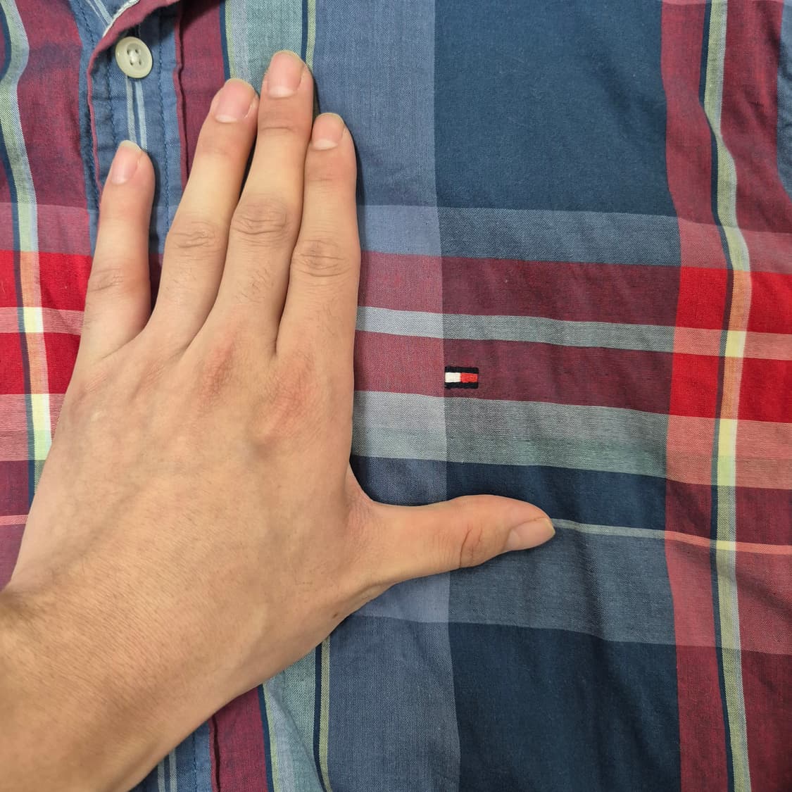 타미힐피거 슬림핏 체크셔츠  상품이미지4