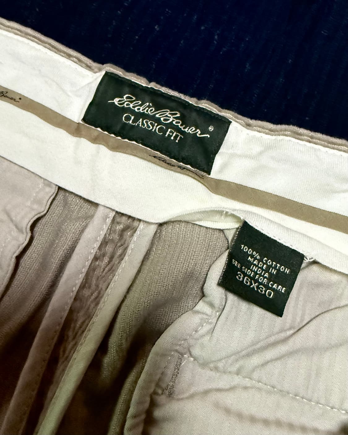 90‘s 에디바우어 투턱 클래식 핏 코듀로이 팬츠 36 상품이미지6