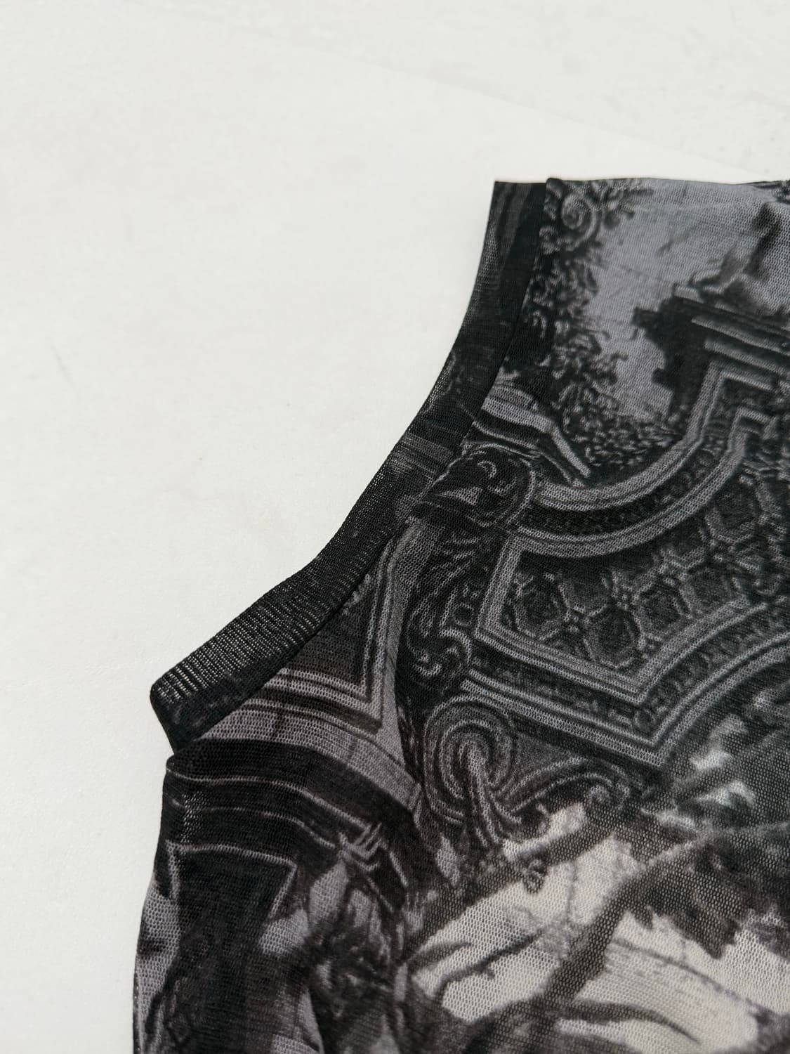 Jean Paul Gaultier 메쉬 블랙 탑  상품이미지6