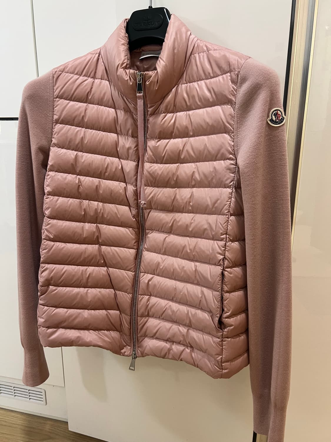 몽클레어 핑크니트패딩 M (새상품급) 상품이미지1