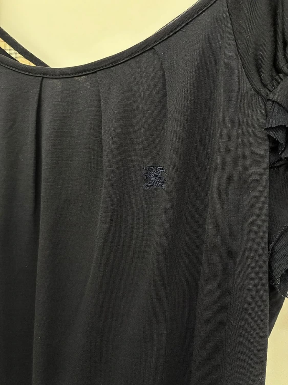 버버리 00's 블루라벨 레이스 러플 반팔 티셔츠 PN9765 상품이미지3