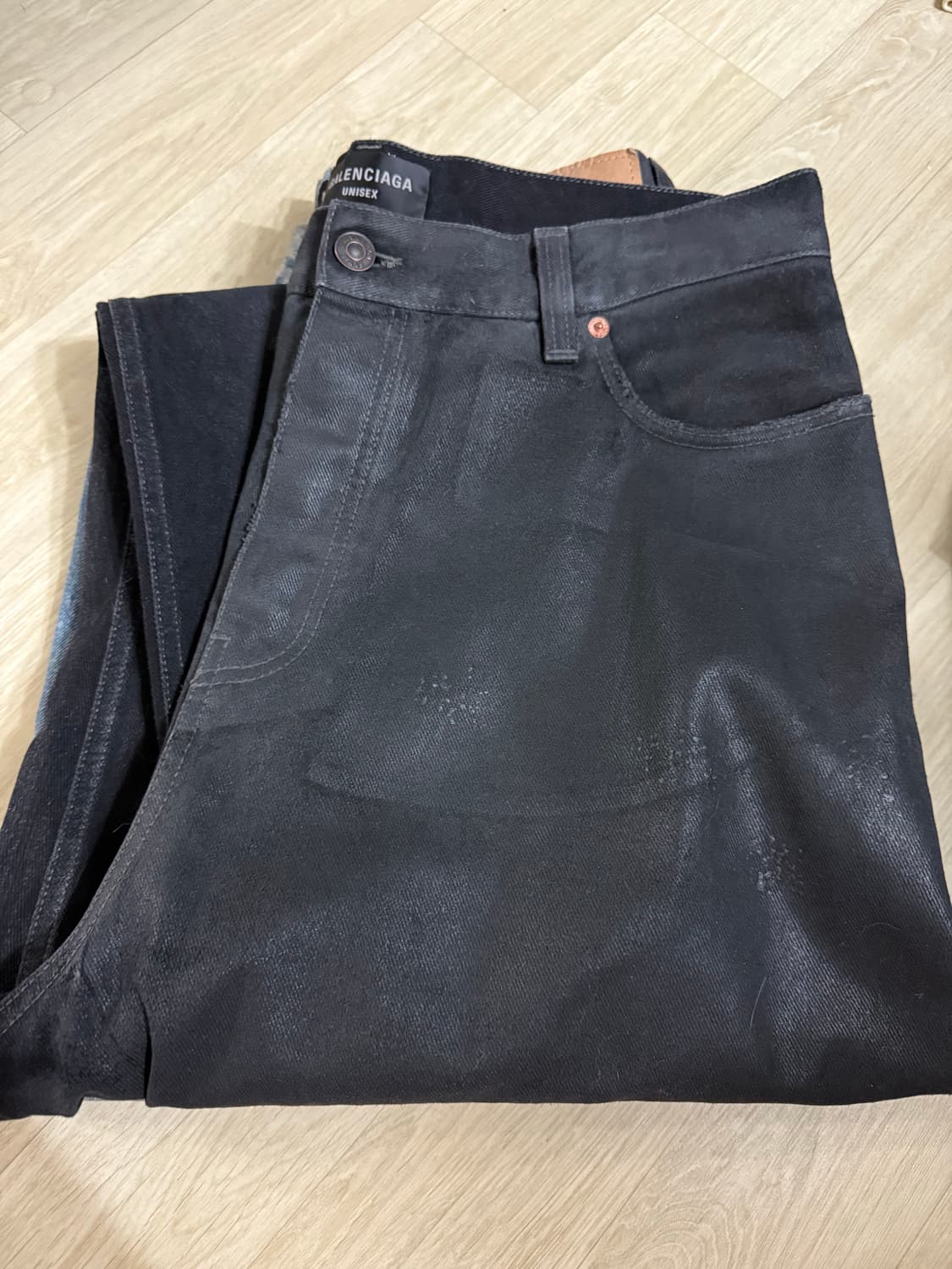 발렌시아가 코팅 배기진 블랙 xs 상품이미지3