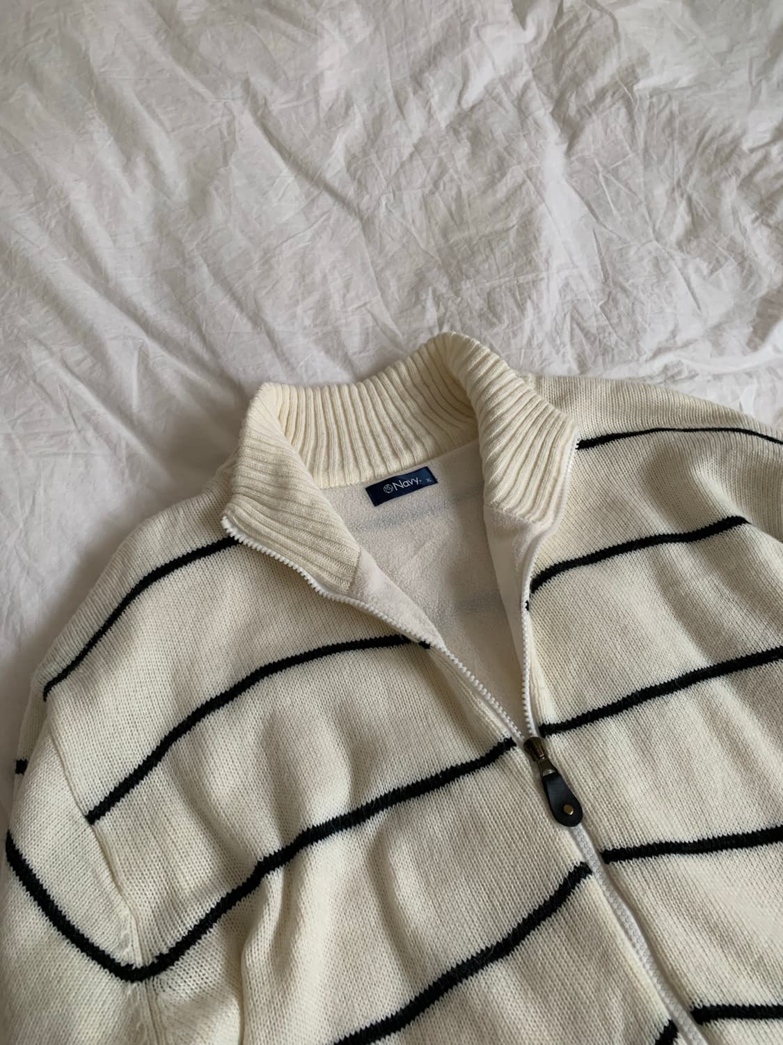 스트라이프 집업 가디건 상품이미지4