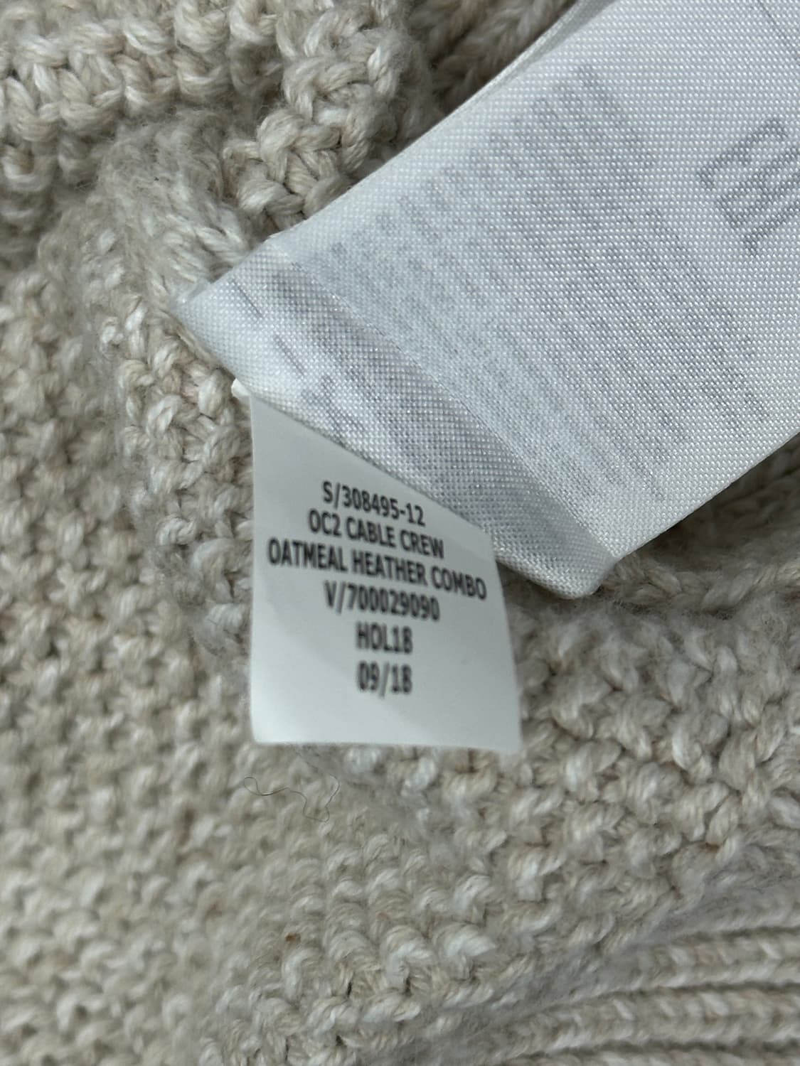 재팬 GAP 아이보리 꽈배기 니트 그런지 히피 에스닉 가을 겨울 이너 상품이미지8