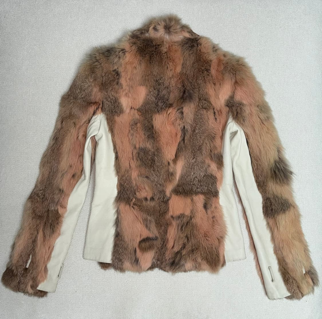 rabbit fur leather jacket 상품이미지1