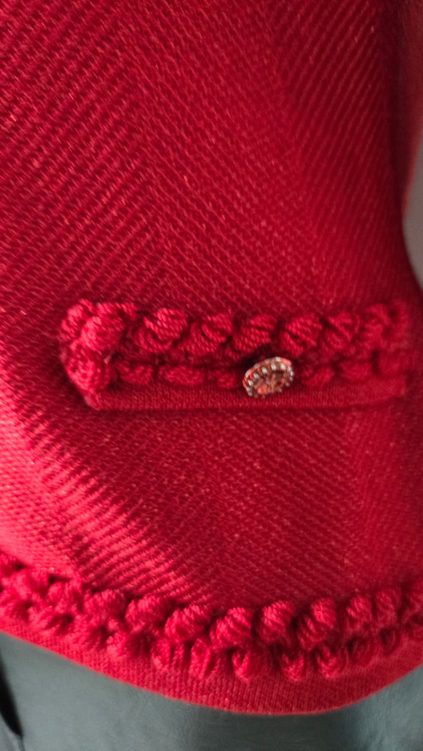 센존 레드가디건 상품이미지4