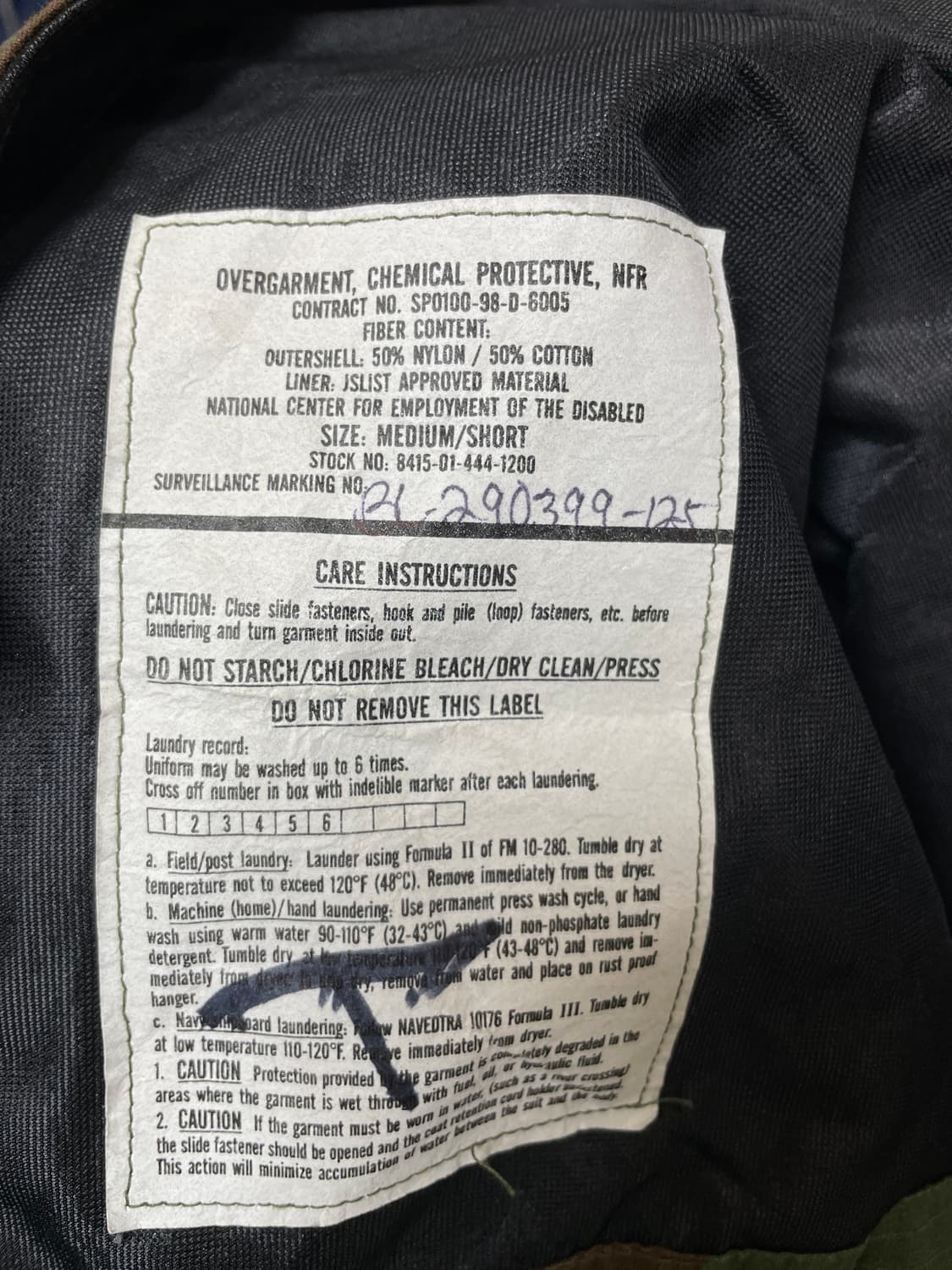 (M) 미군 우드랜드 카모 자켓/ 방호복 상품이미지8