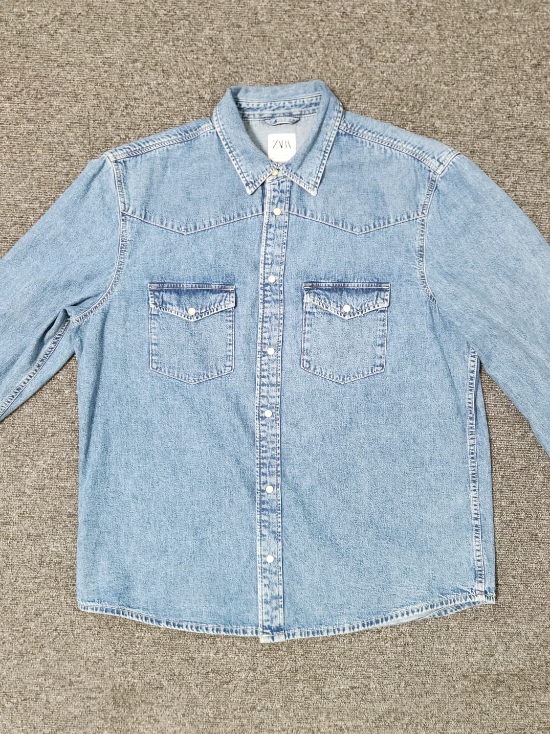 자라 웨스턴 데님 셔츠 상품이미지1