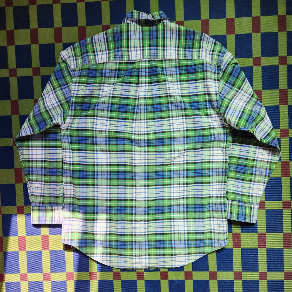 90s 올드 갭 체크 옥스포드 셔츠(USAmade) 상품이미지6