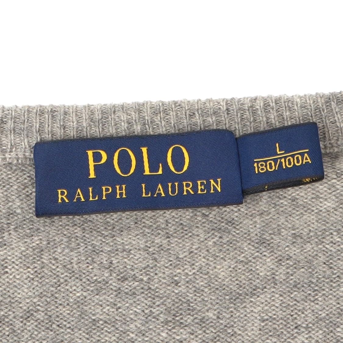 폴로 랄프로렌 그레이 메리노울 브이넥 니트 상품이미지8