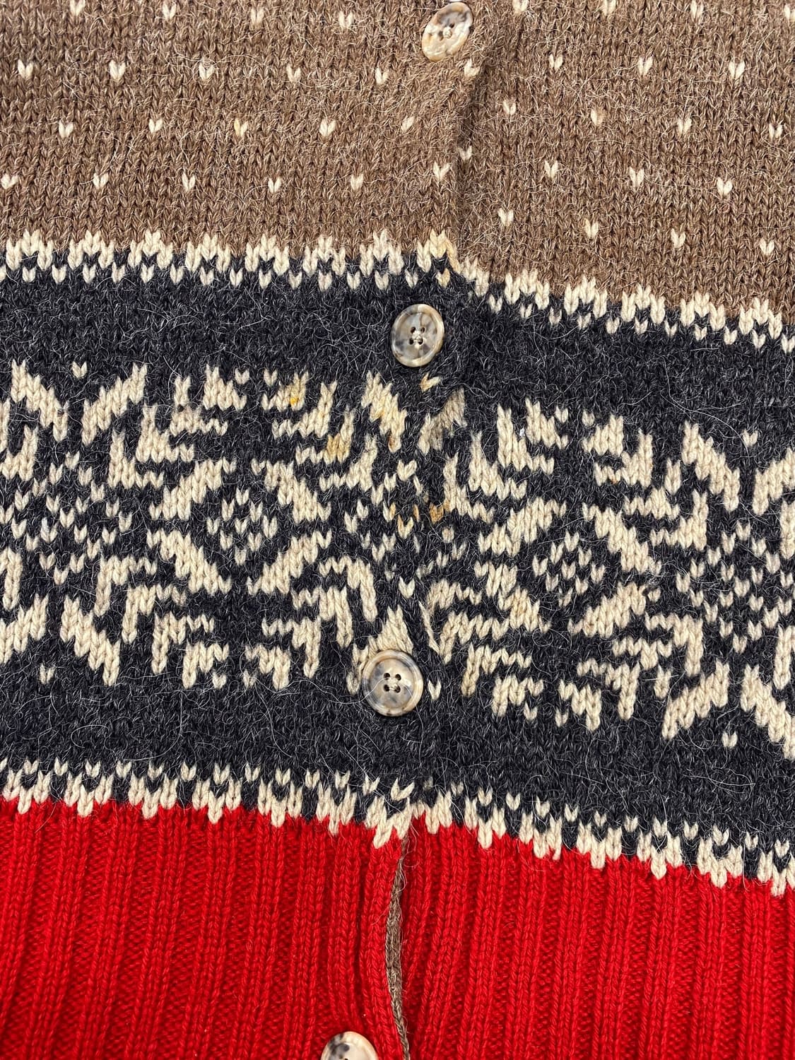 90‘s 에디바우어 울/알파카 롤넥 가디건 상품이미지5