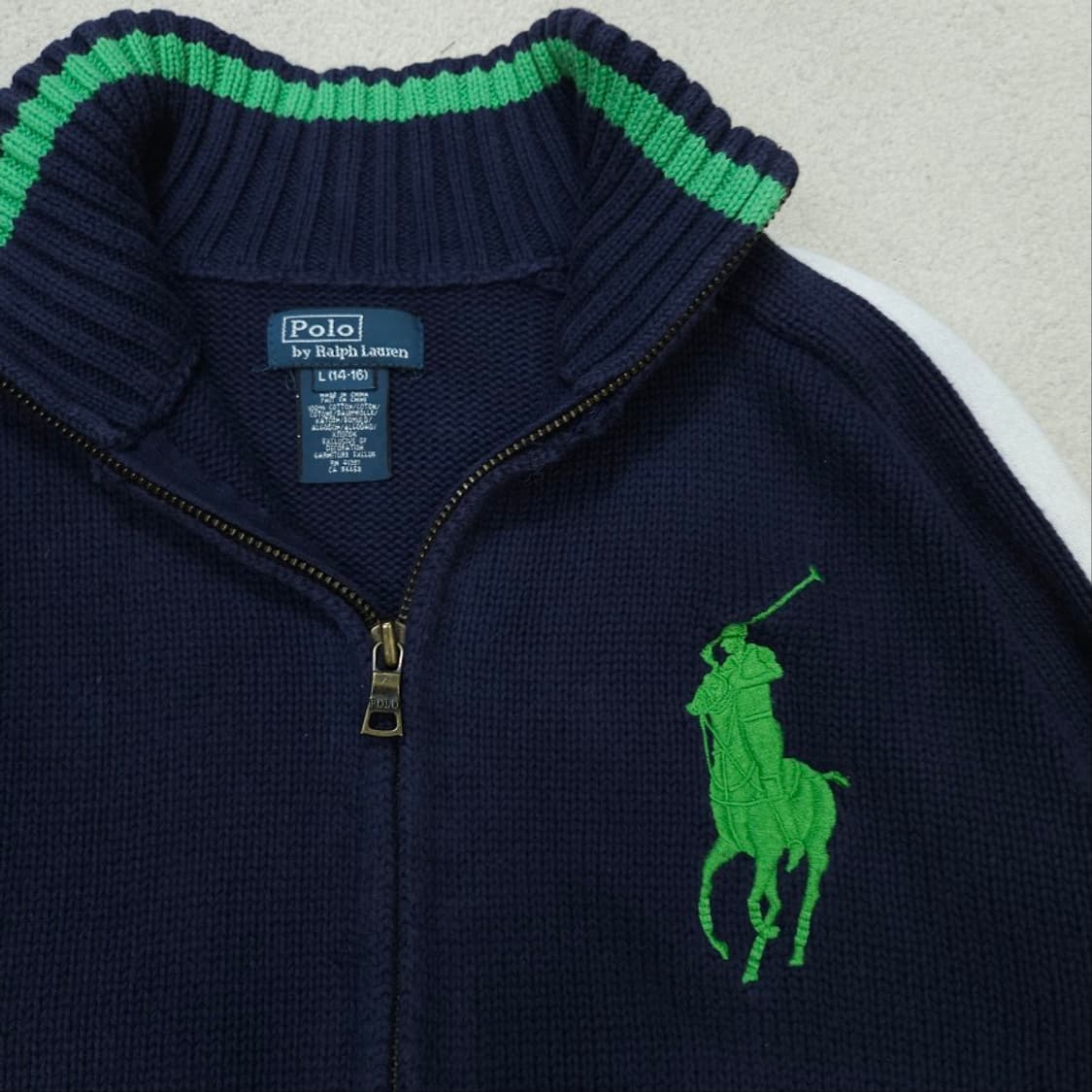 폴로 랄프 로렌 빅포니 니트 집업 L14-16 상품이미지3