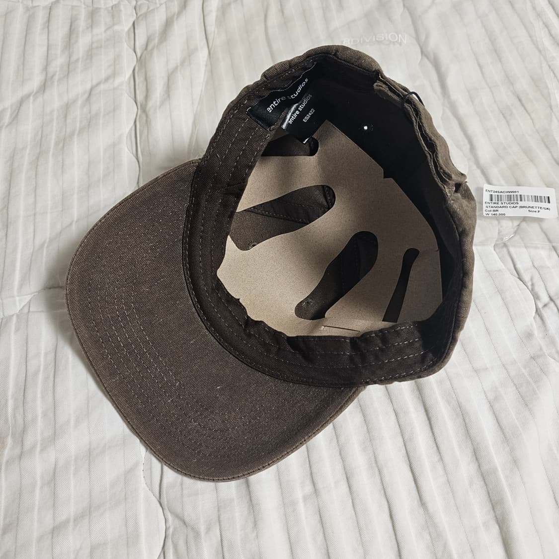 새제품) 엔타이어 스튜디오 스탠다드 캡 볼캡 모자 브라운 브룬테 상품이미지6