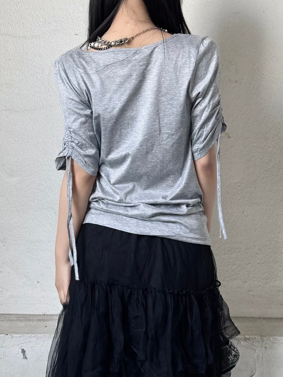 Shirring drape top 상품이미지2