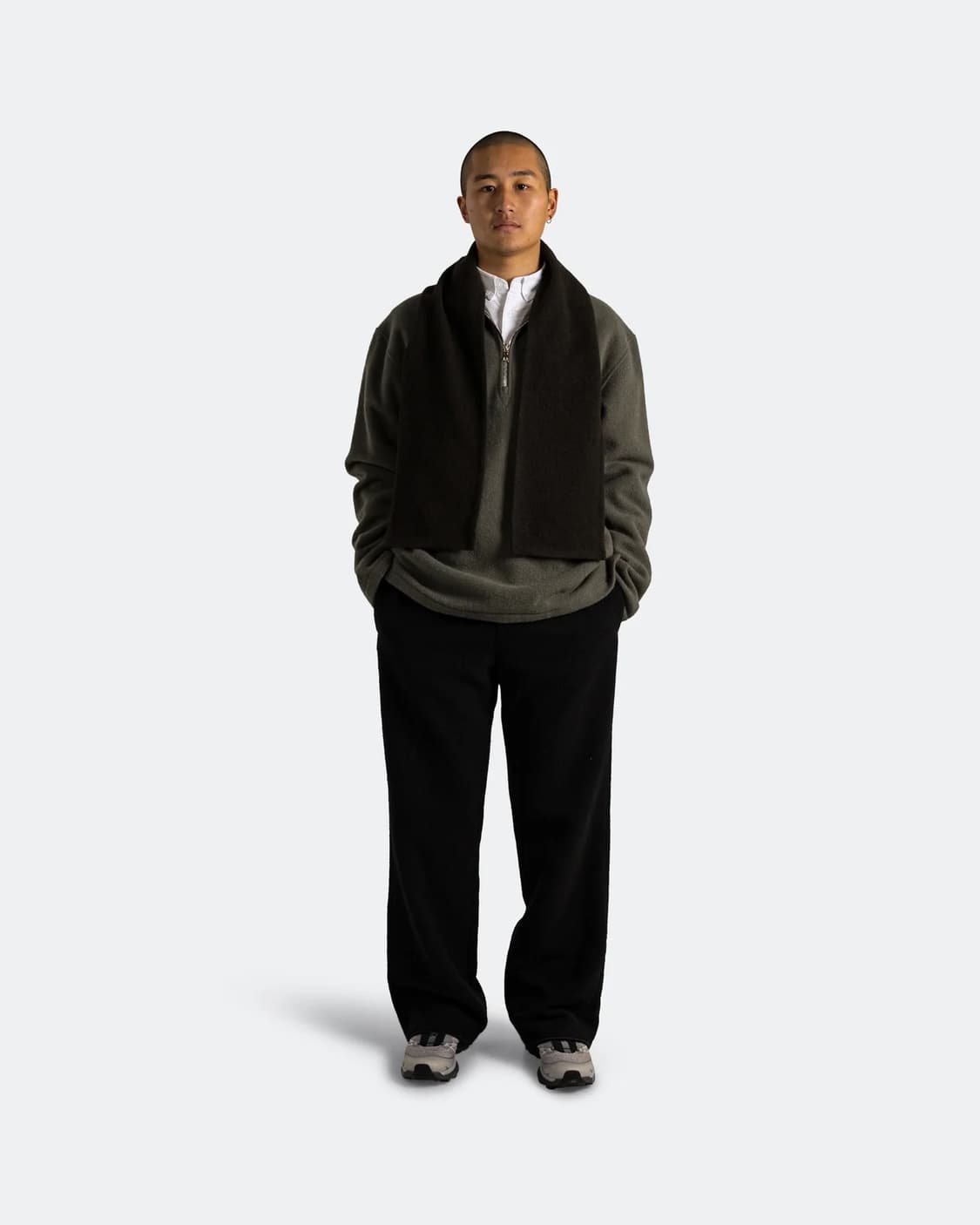 리에르 25fw 플리스 머플러/브라운 상품이미지2