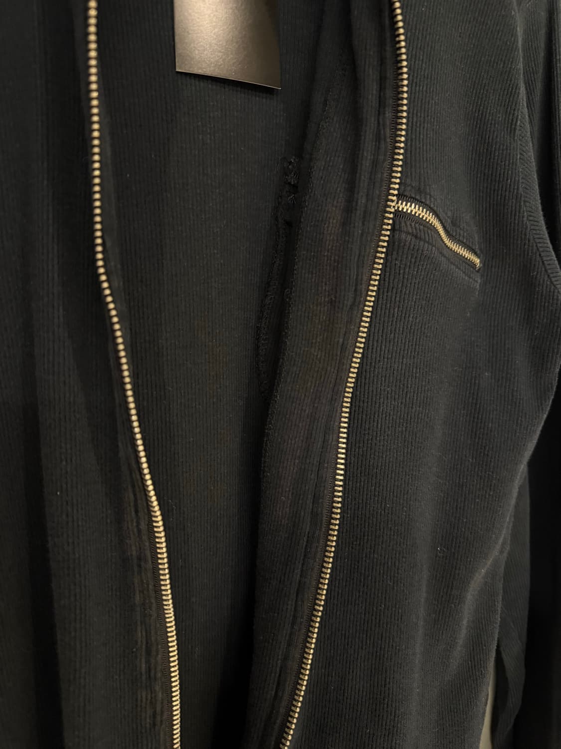 high-neck zipper point ribbed zip-up 상품이미지8