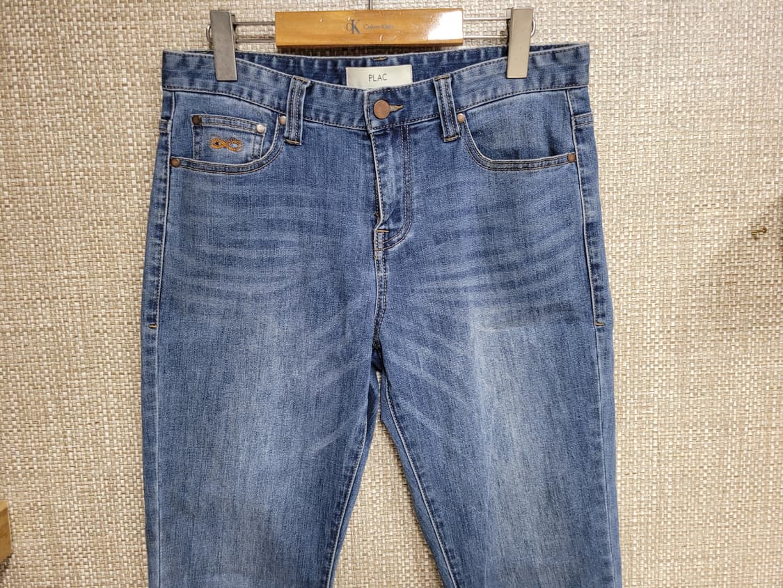 32인치 플랙진 베를린 슬림핏 청바지 중청 상품이미지2