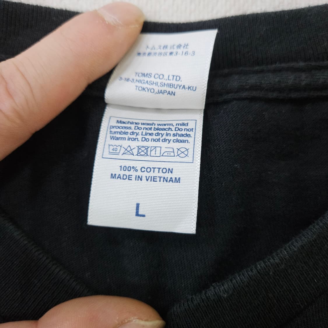 L 프린트스타 블랙 빈티지 반팔티 0313Y 상품이미지4