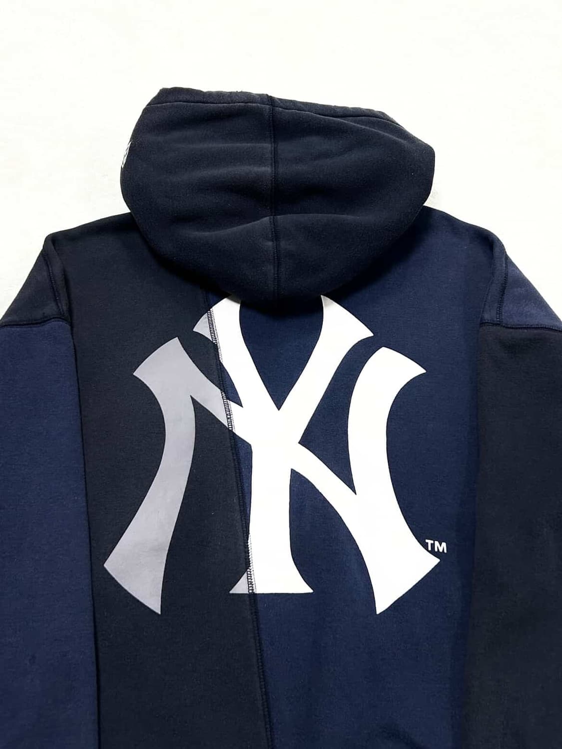 MLB 뉴욕양키스 빅로고 배색 후드집업 상품이미지8