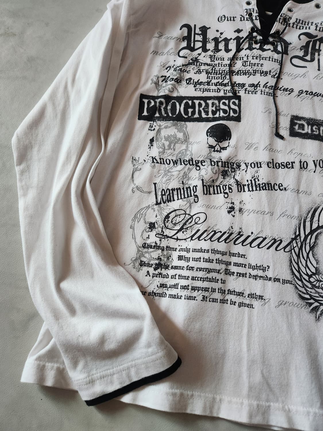 일본 Y2k 펑크 락시크 레이어드 롱슬리브 상품이미지5