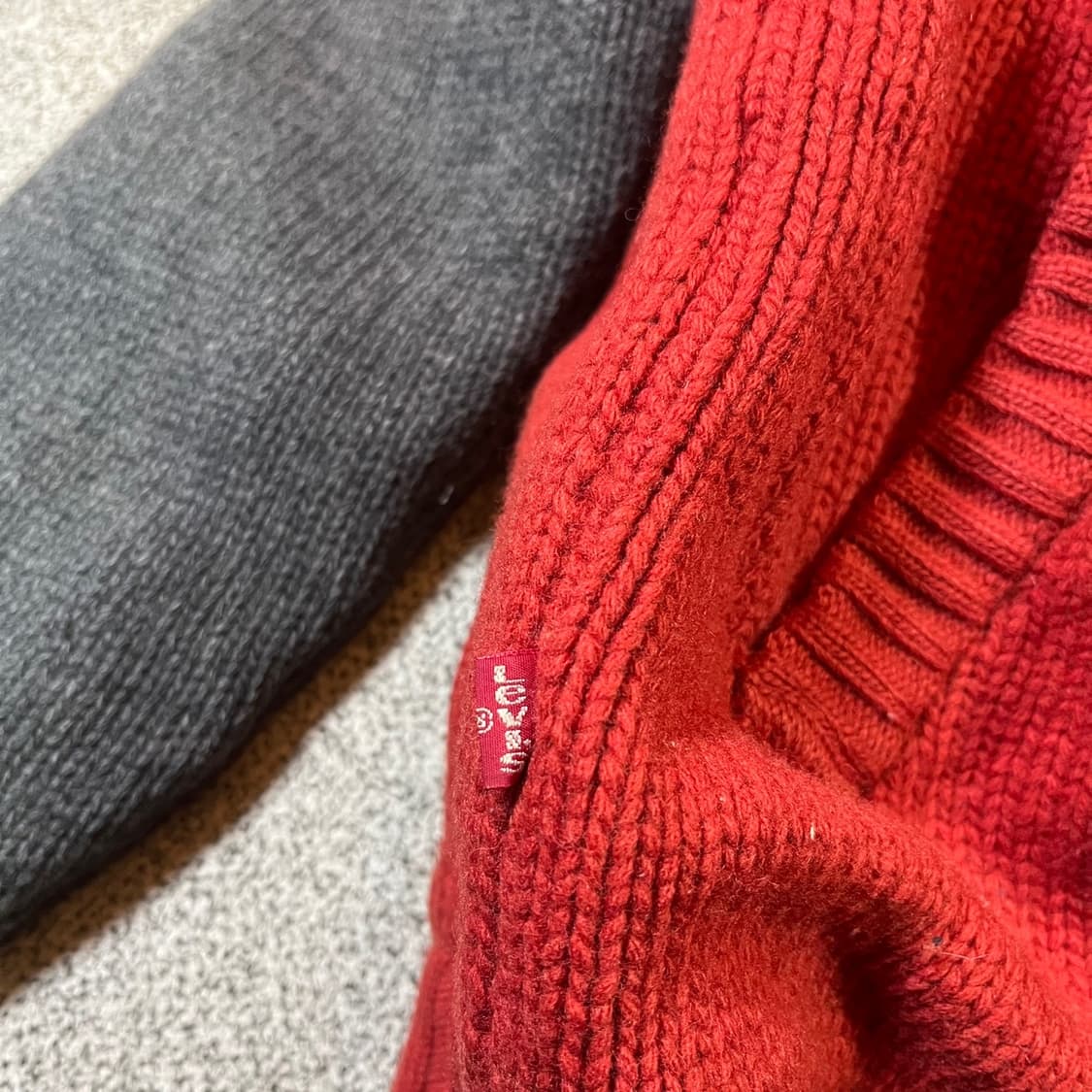 리바이스 니트 블루종 자켓 상품이미지3