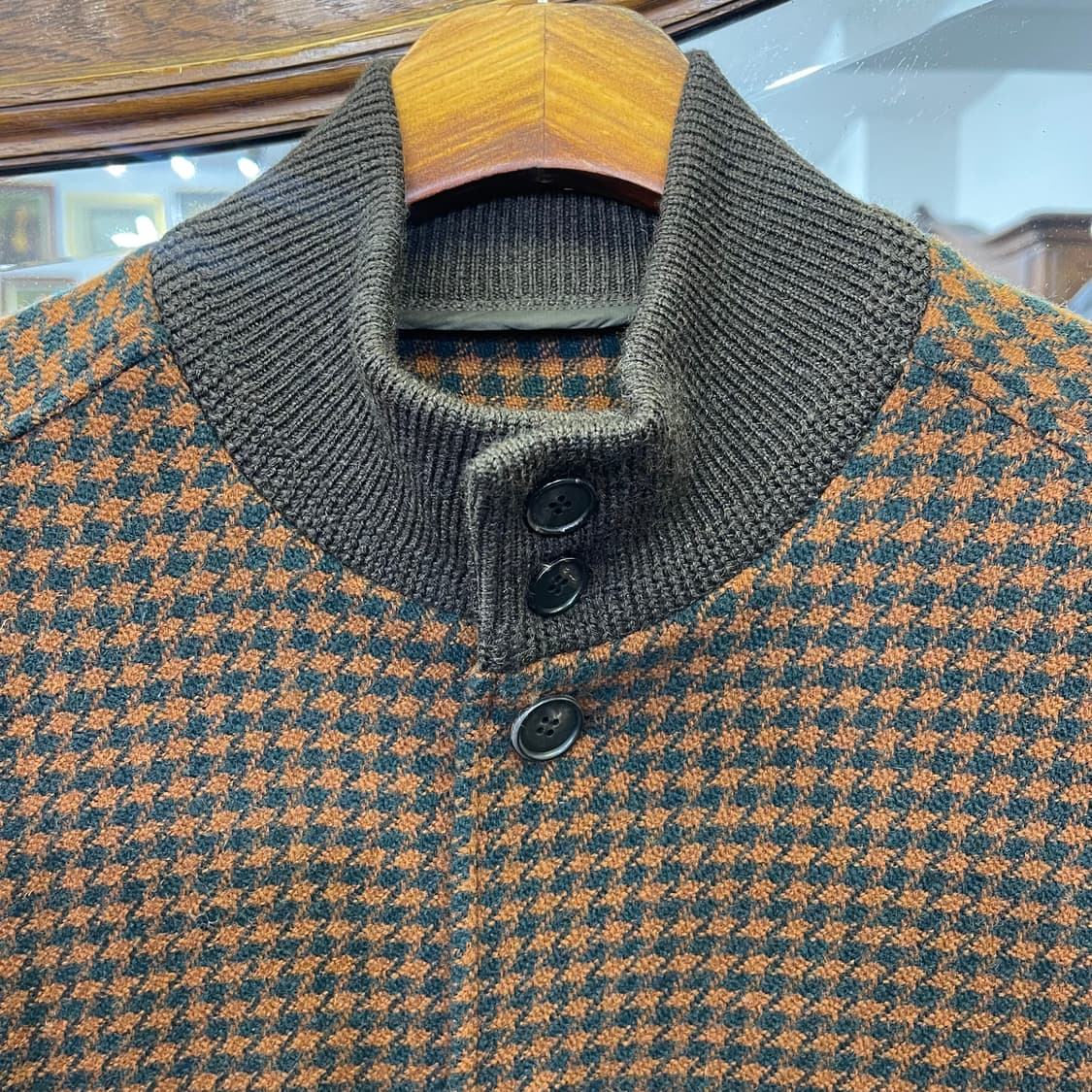 맨온더분 체크 블루종 상품이미지2