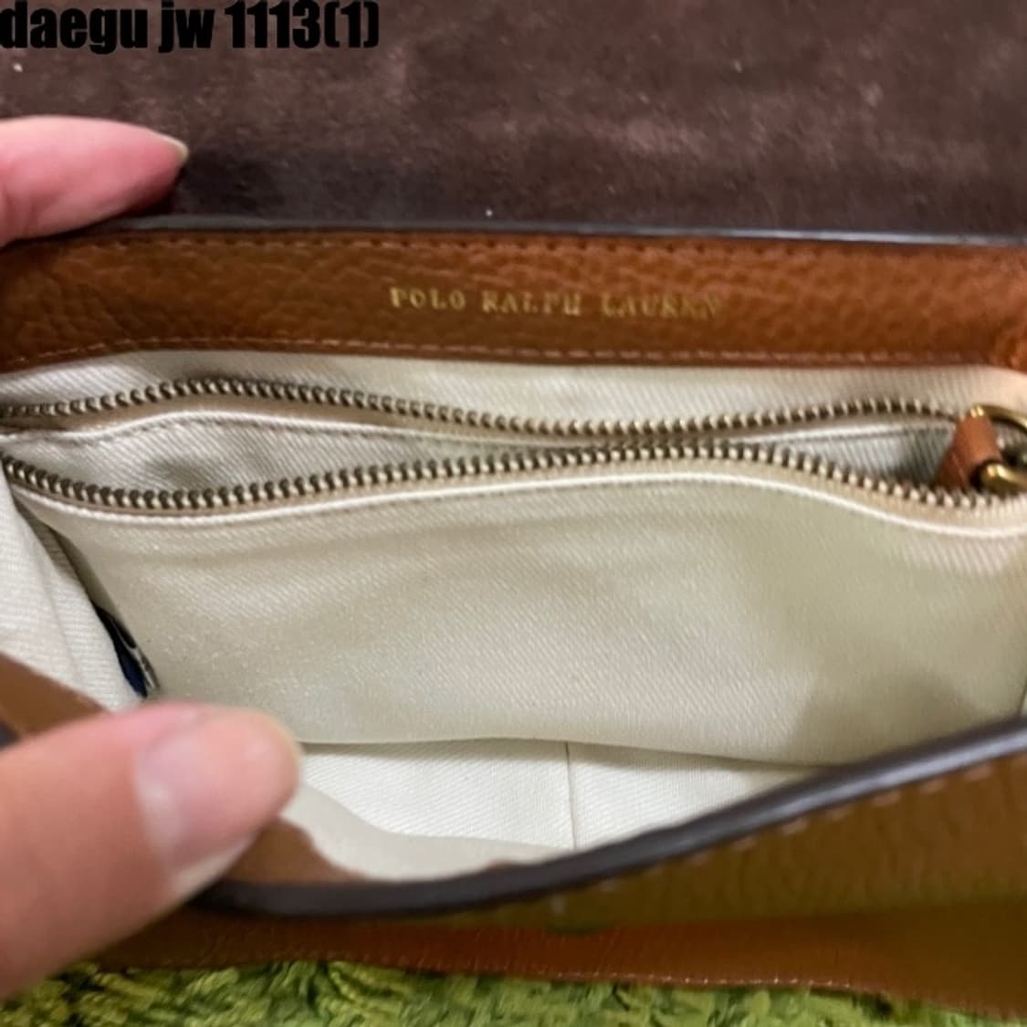 폴로 랄프로렌 페블 레더 레녹스 가방 상품이미지5