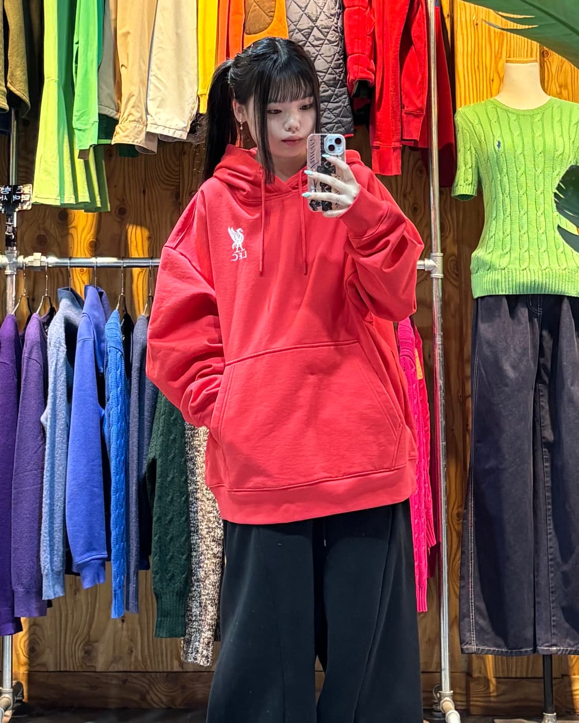 2XL LFC 리버풀 레드 백포인트 로고 후드티 상품이미지1