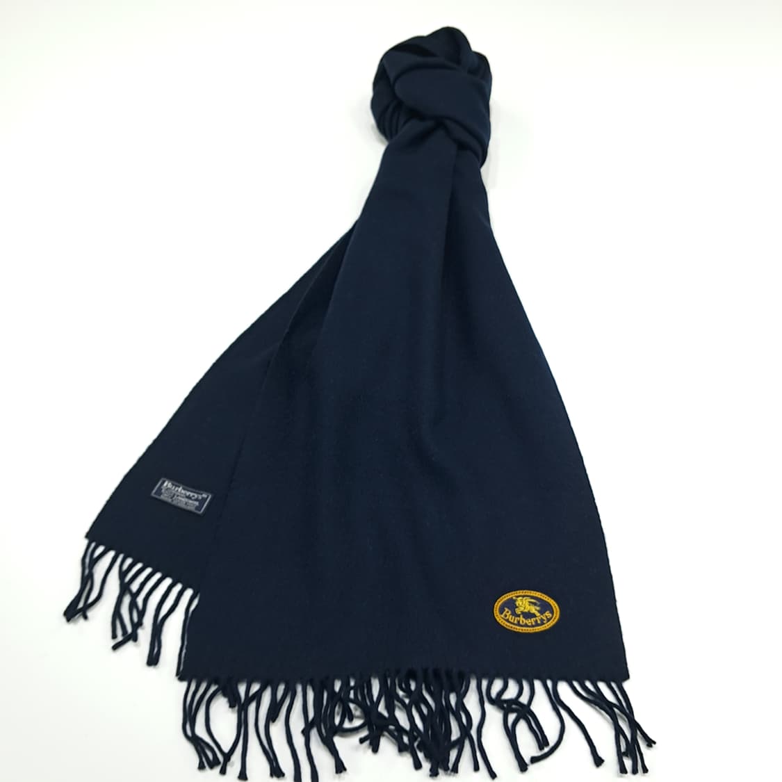 MX267 버버리 클래식 다크네이비 램스울 목도리 머플러 상품이미지3