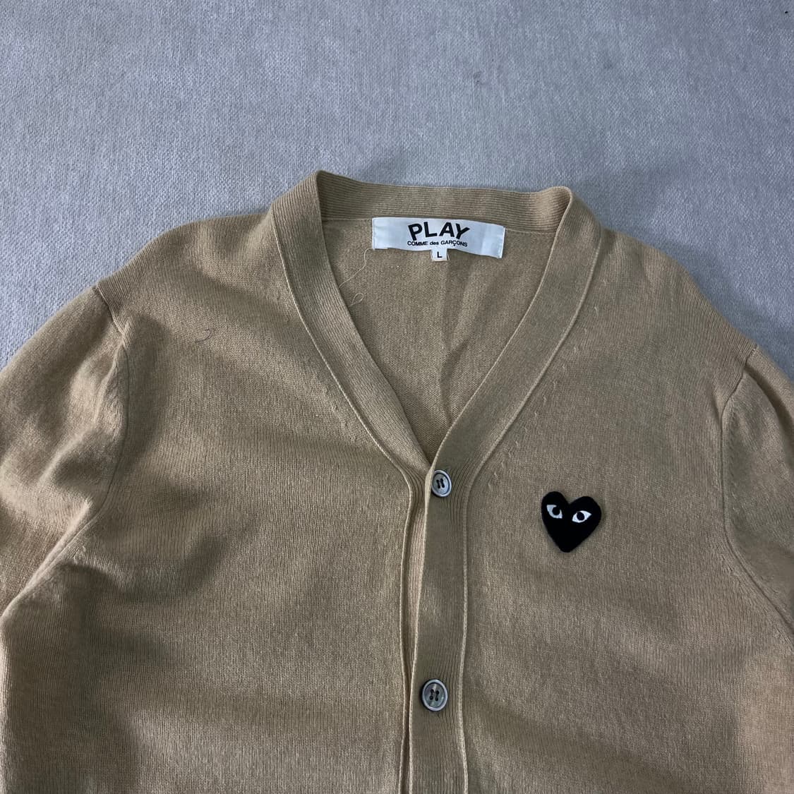 100 꼼데가르송 N-024 하트와펜 울 가디건 상품이미지3