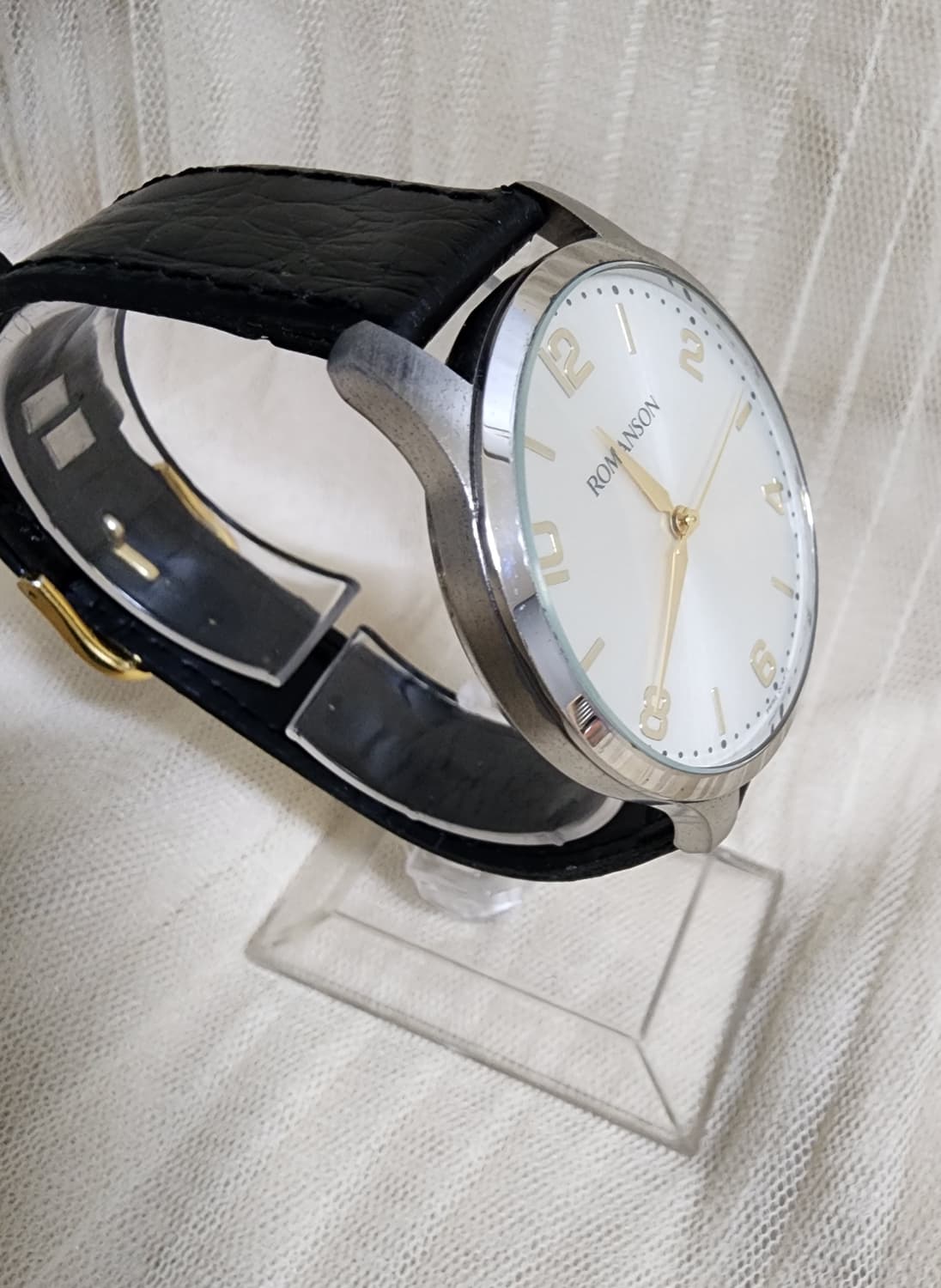 로만손 실버 쿼츠 남자 손목시계 상품이미지2