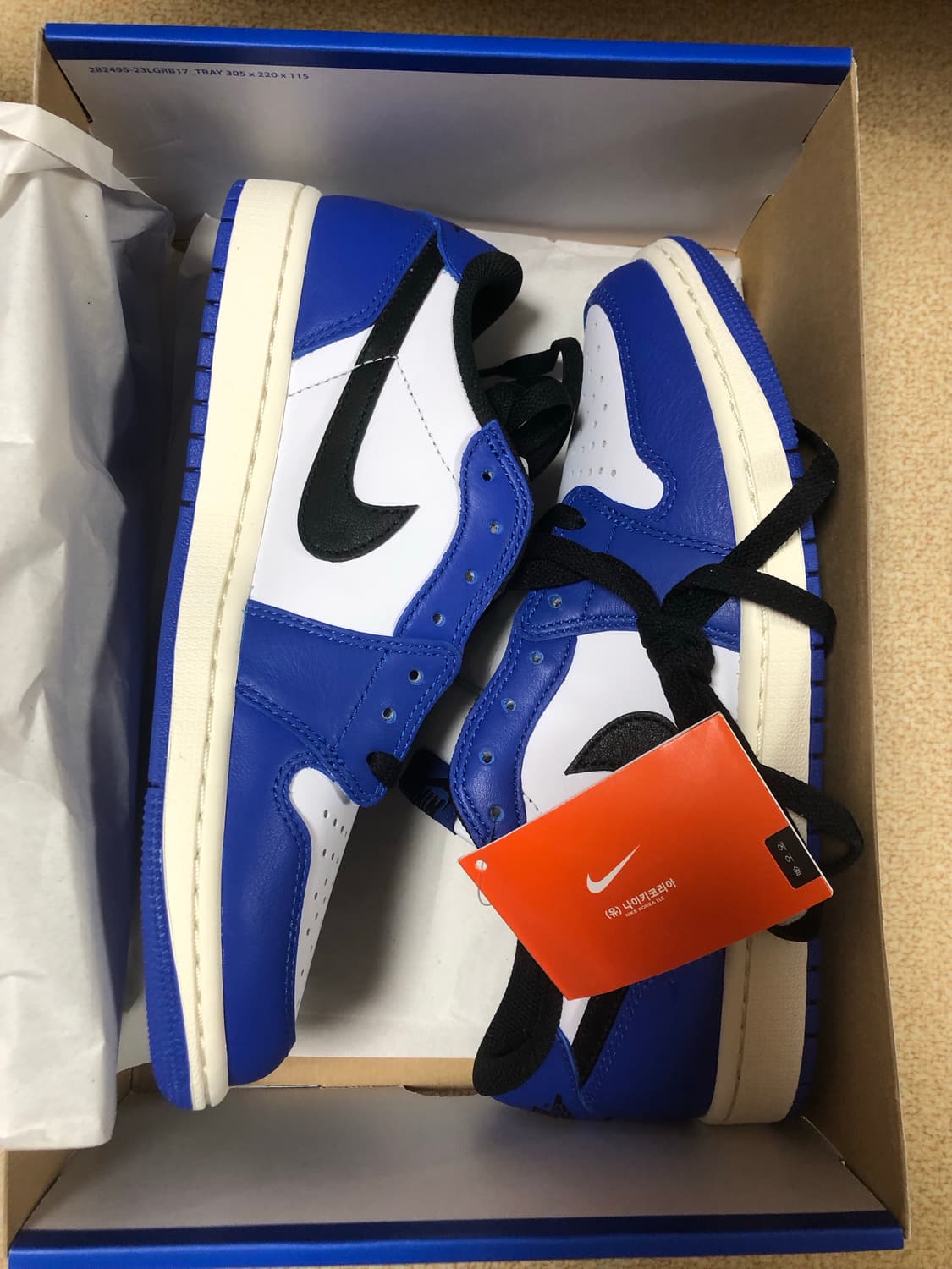 조던1 OG 게임로얄265 새상품 상품이미지1