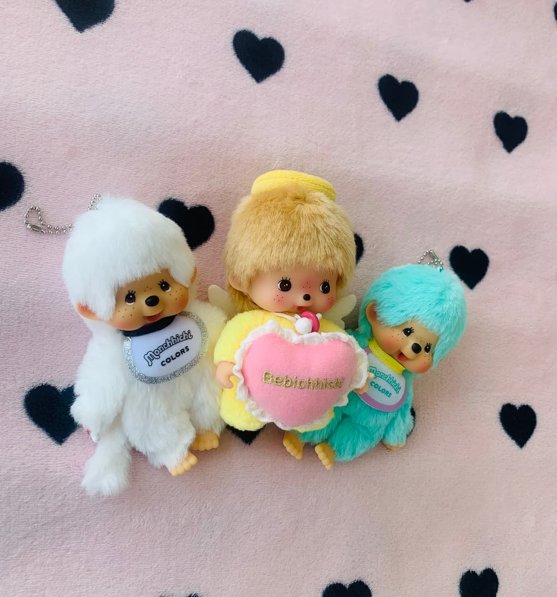  🌈3종세트 컬러즈, 엔젤 몬치치 인형 키체인 상품이미지2