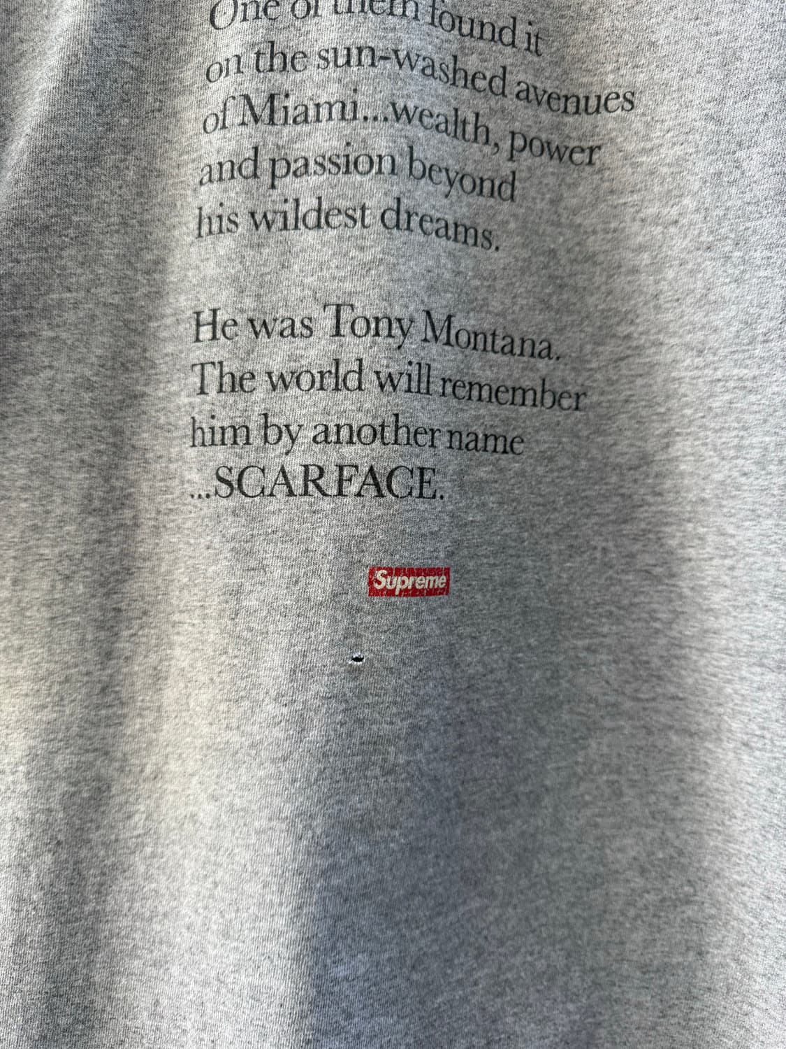 Fw17 슈프림 x 스카페이스 티셔츠 상품이미지8