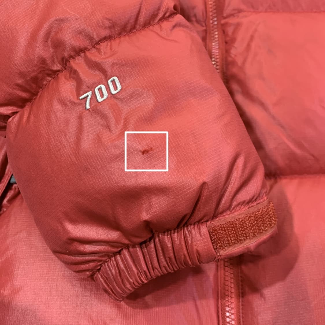 [S/정품] 노스페이스 700 레드 눕시 패딩 상품이미지5