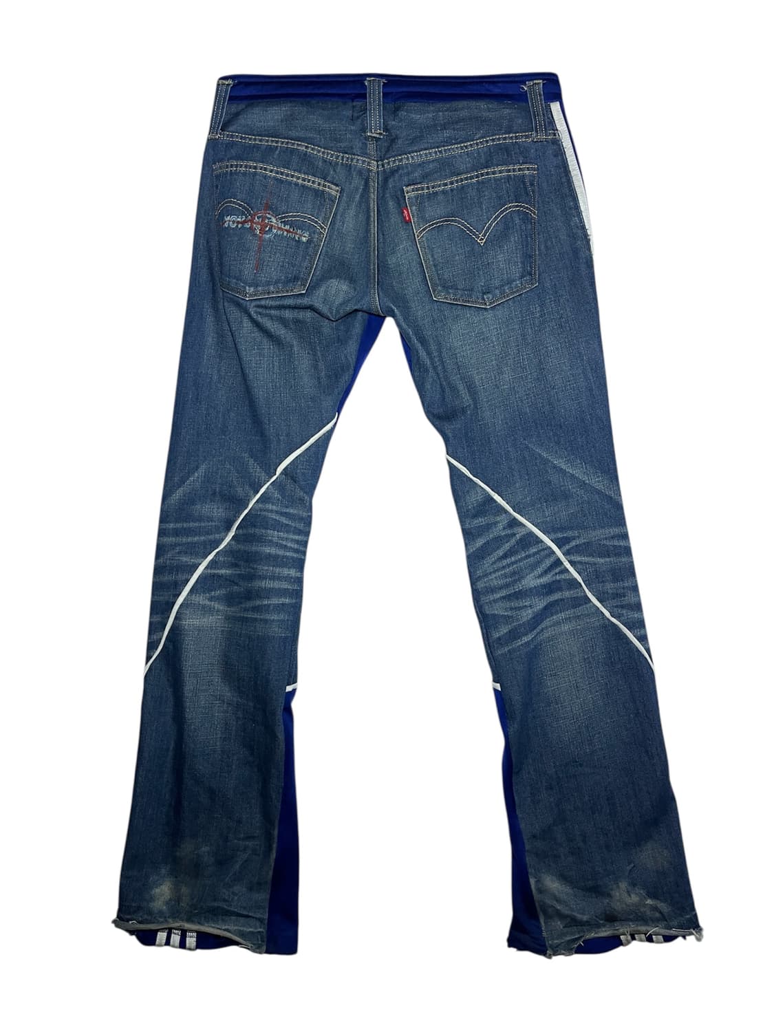 [OS] 빈티지 아카이브 리바이스 X 아디다스 하프 트레이닝 데님 팬츠 상품이미지2