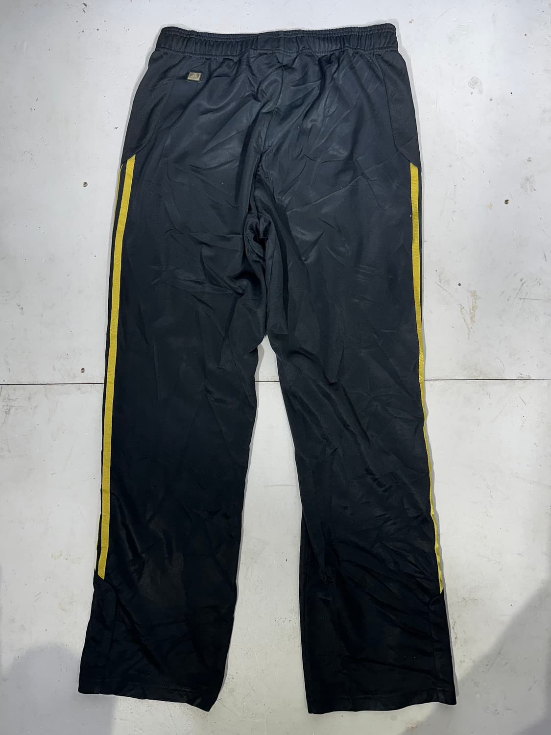 아디다스 블랙 골드 삼선 와이드 팬츠 L 상품이미지5