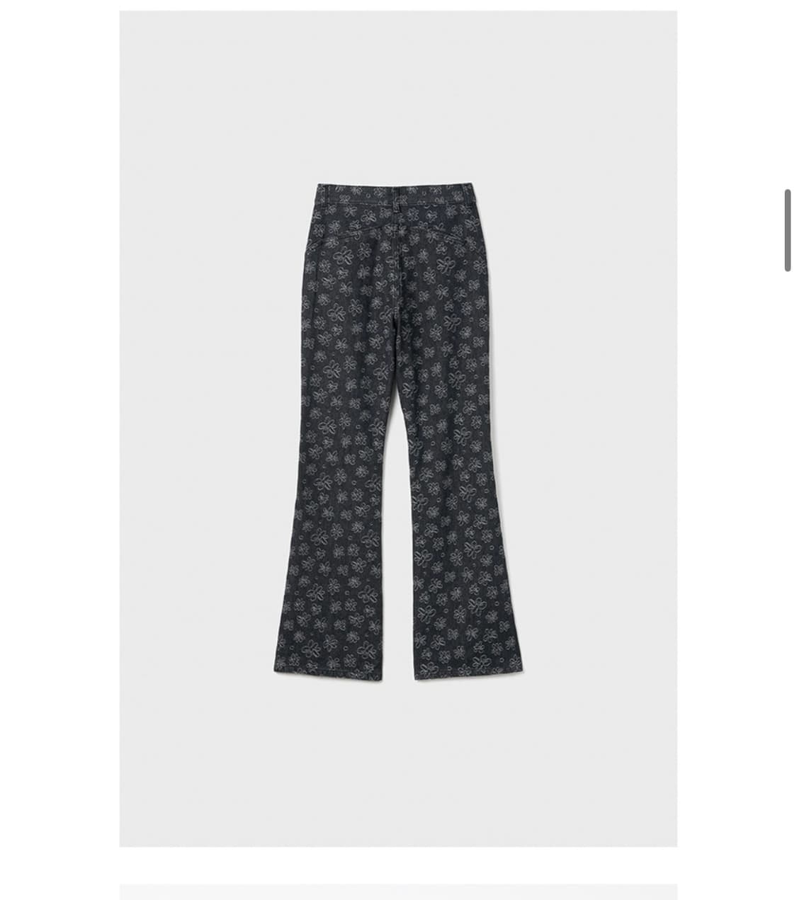 버뮬라 라인 부츠컷 데님팬츠 블랙 상품이미지3