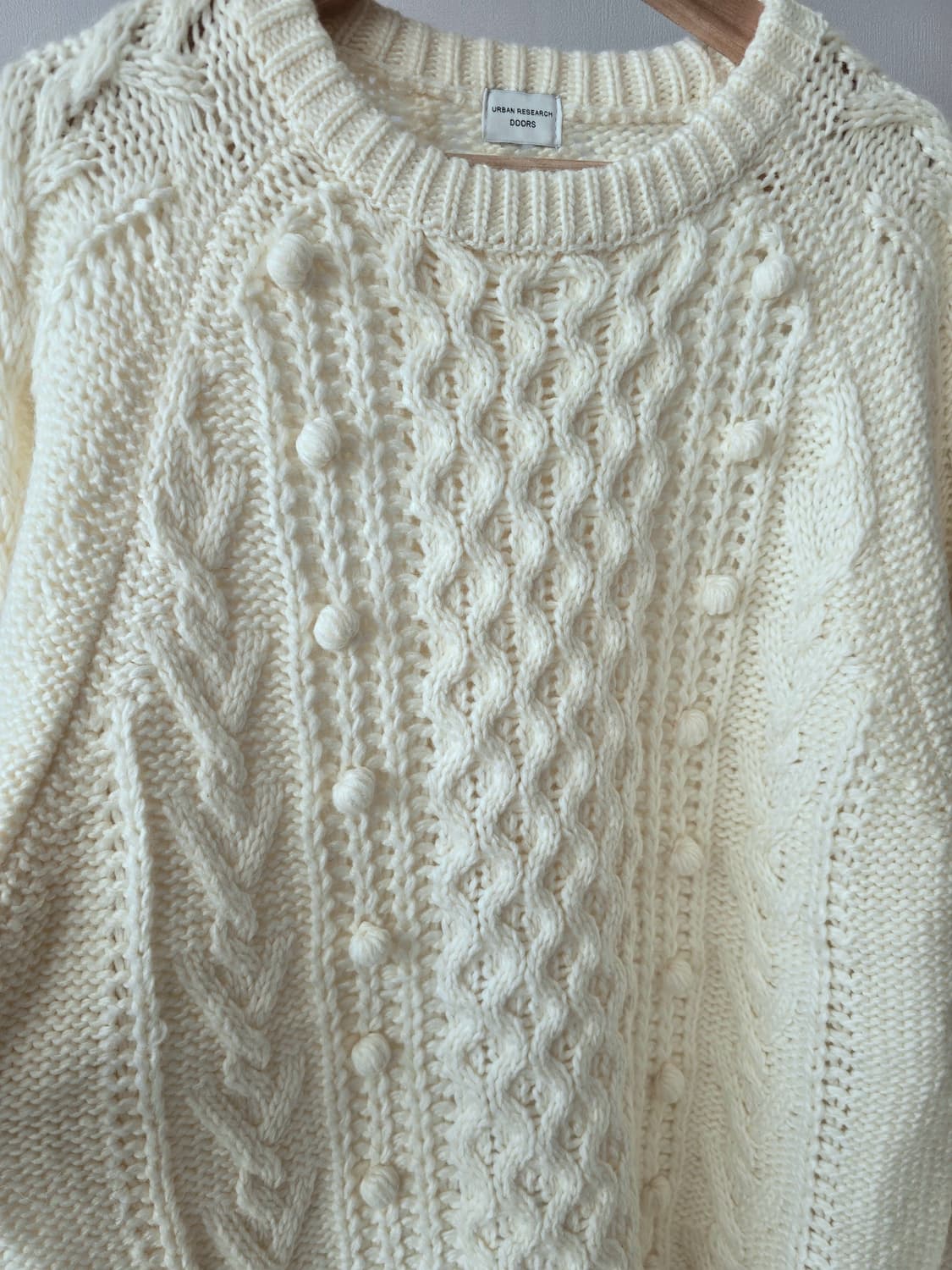 URBAN RESEARCH DOORS 꽈배기 니트 상품이미지6