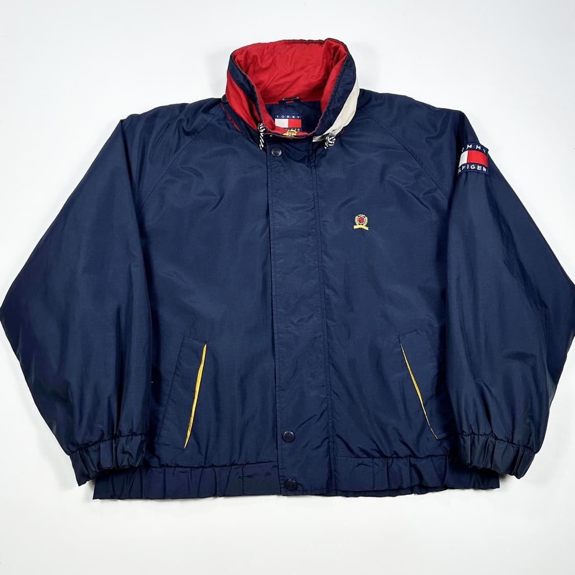 타미힐피거 크레스트 올드스쿨 네이비 풀오버 자켓 (L) 상품이미지2