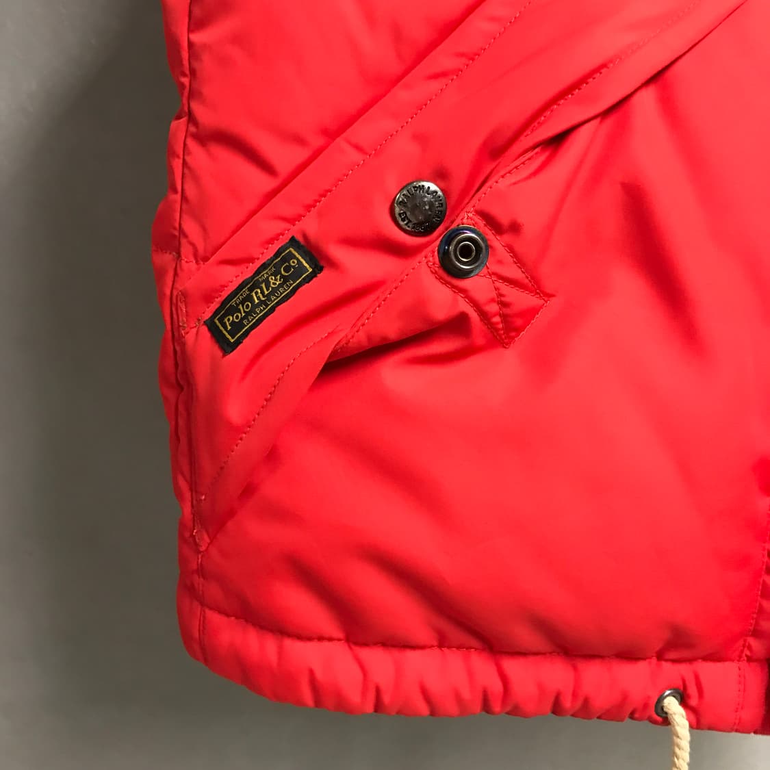 폴로 랄프로렌 패딩 조끼 레드 S(W) 상품이미지3