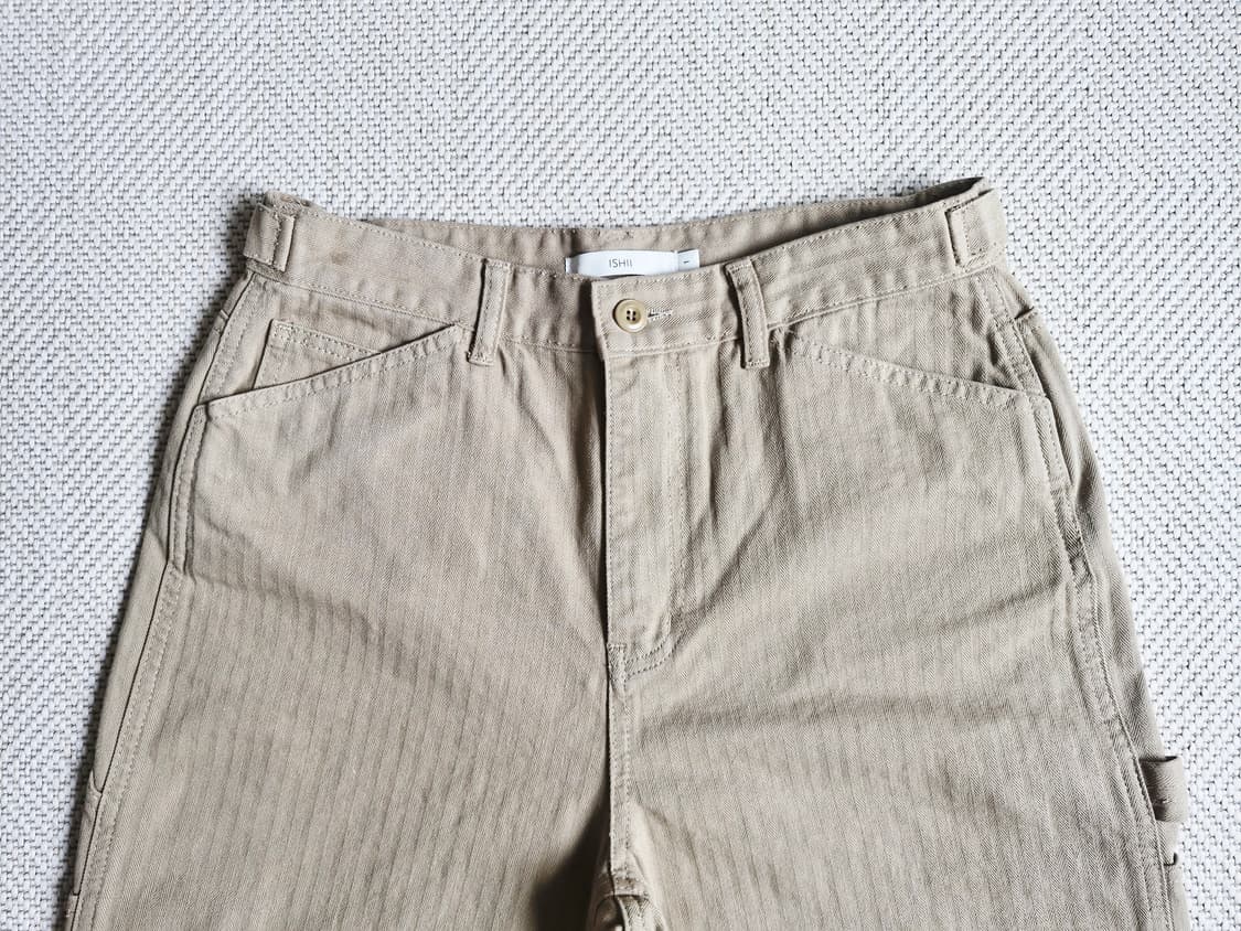 ISHII 이시이 헤링본 카펜터 팬츠 M 상품이미지2
