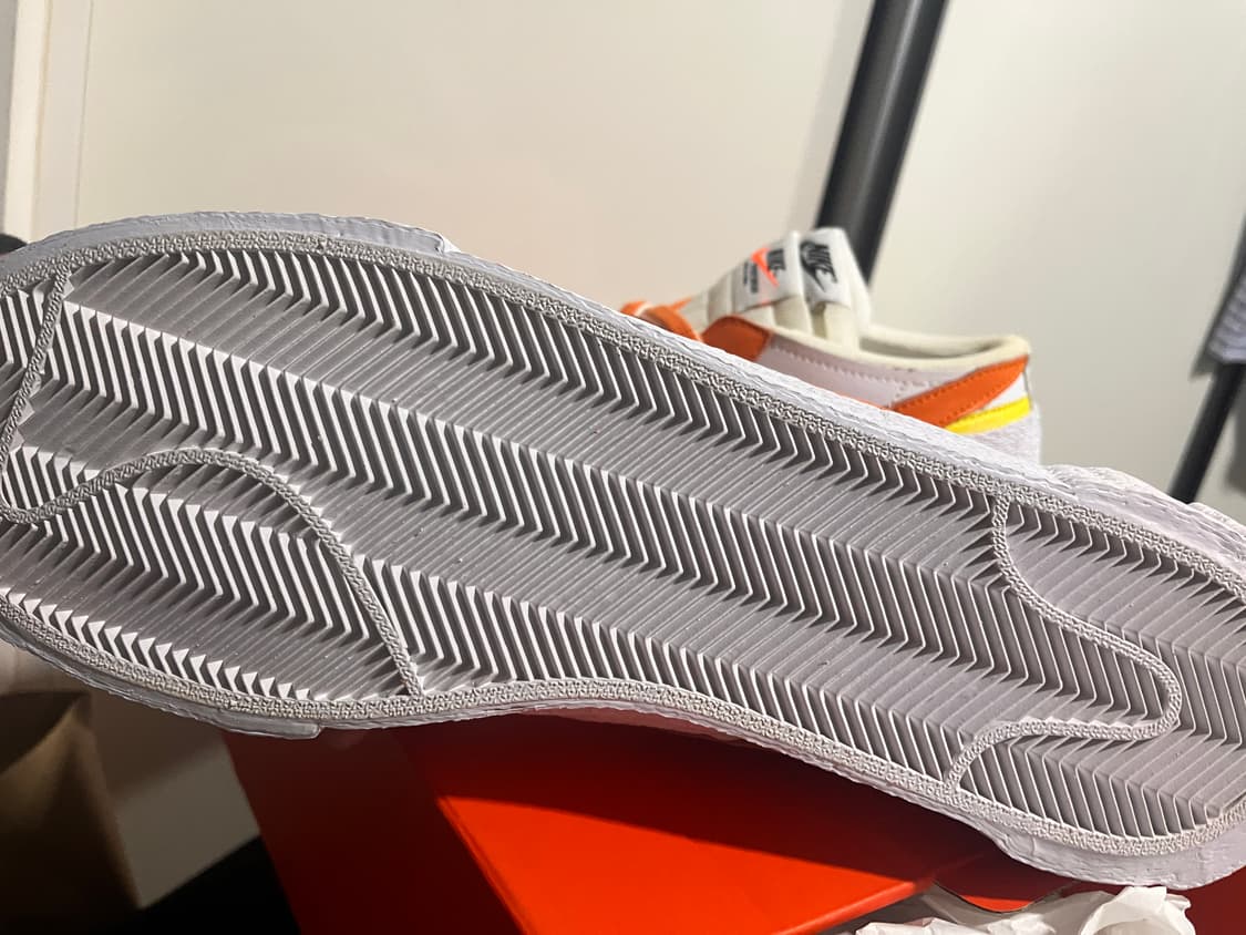 나이키 블레이저 로우 사카이 화이트 마그마 오렌지 상품이미지5