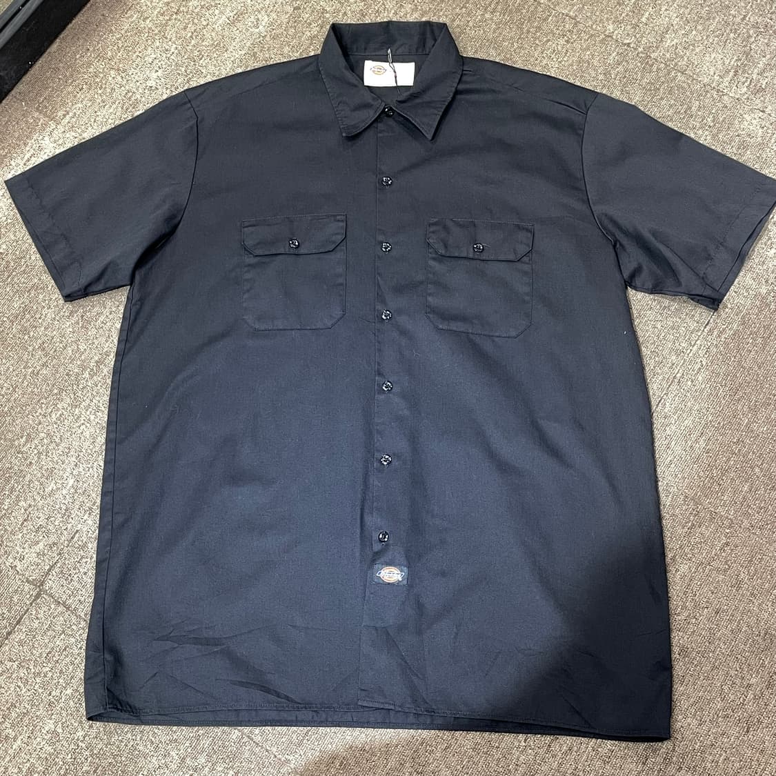 (XL) Dickies 디키즈 반팔 워크 셔츠 블랙 상품이미지3