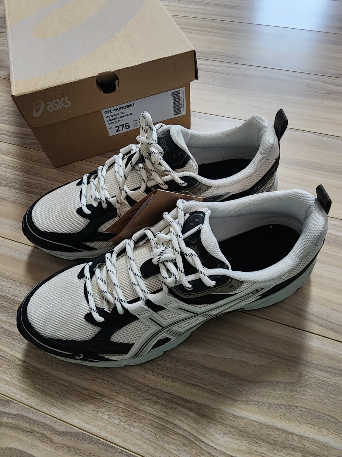 아식스젤누노비키크림운동화스니커즈275 상품이미지1