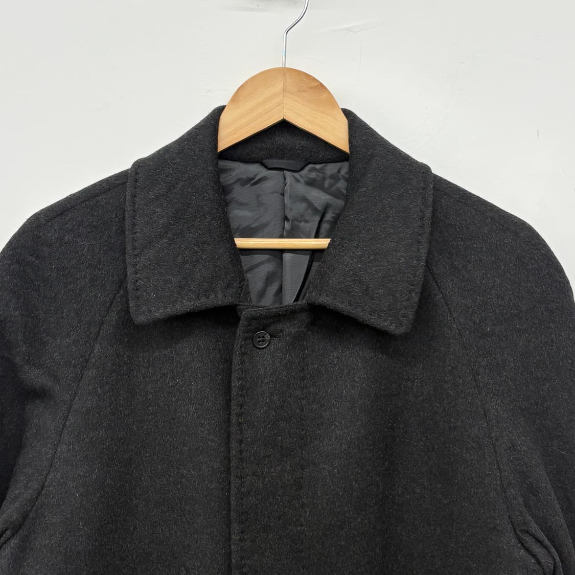 빈티지 캐시미어 100% 싱글 롱 코트 남/M 상품이미지2
