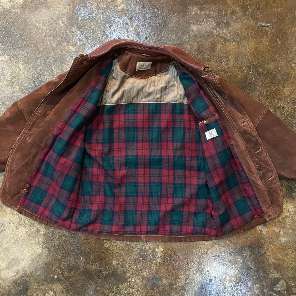 (M) 90s dezert 브리운 스웨이드 자켓 상품이미지6