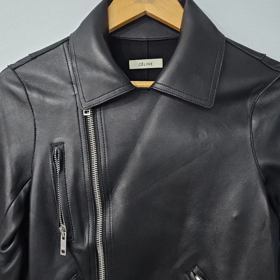 CELINE 셀린느 클래식 램스킨 바이커 자켓 55반 상품이미지4