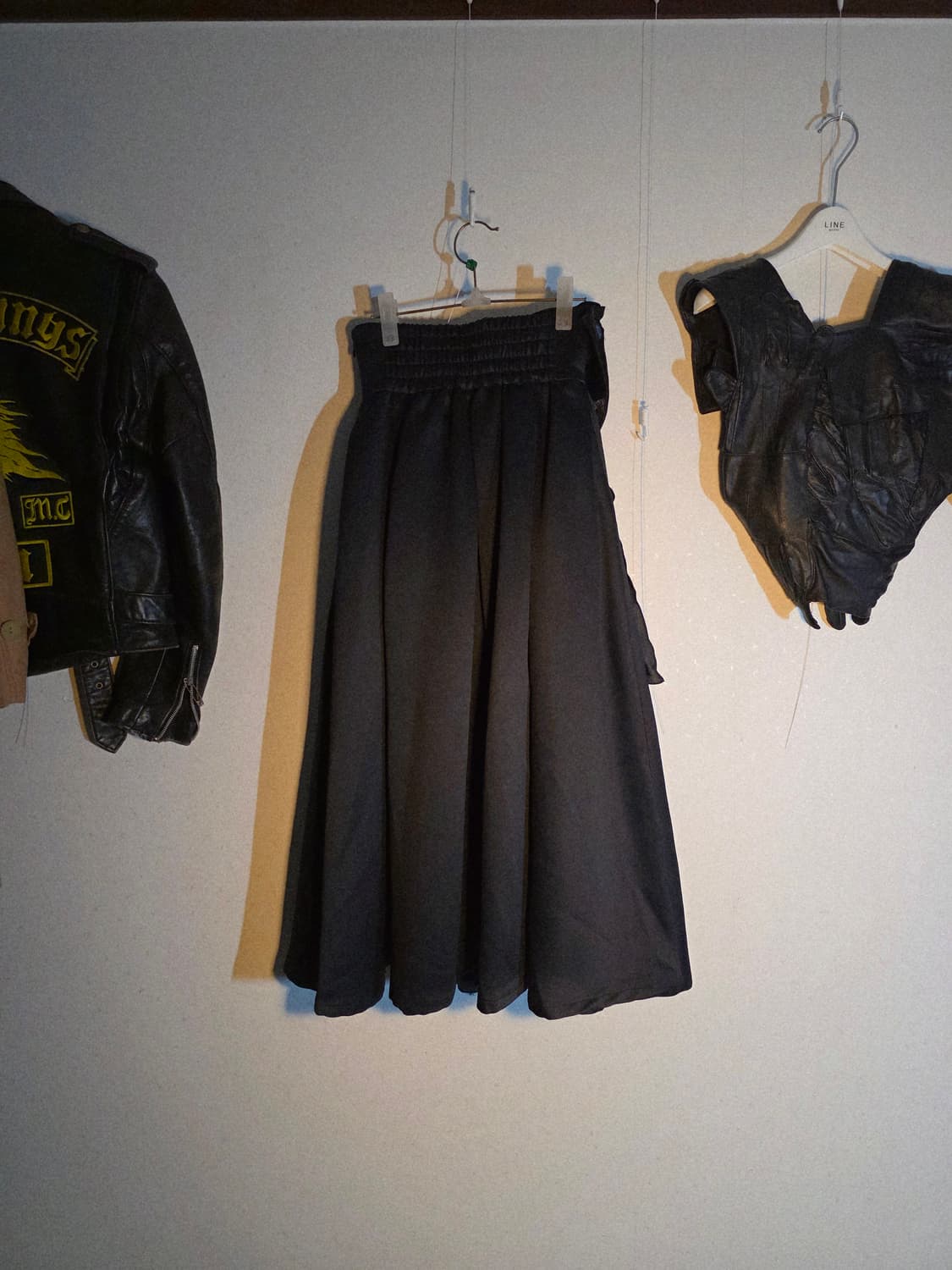 Belle black draping skirt 상품이미지3