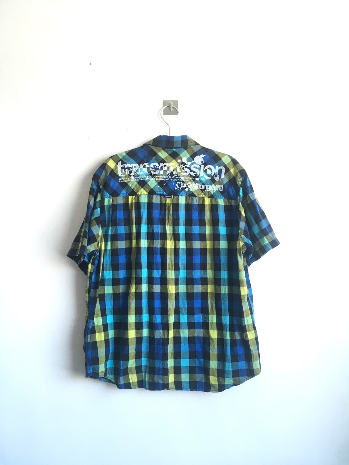 jpn vintage y2k blue check shirts 상품이미지6